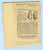 Standard 7030: 1890s Rare Toddler Girls Sacque Apron 24B Vintage Sewing Pattern