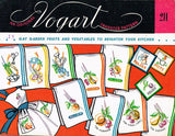 1950s Vogart 211 X-Stitch Garden Fruit Veg Tea Towel Uncut Embroidery Transfer -Vintage4me2