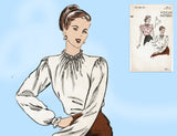 Vogue 5662: 1940s Stunning Uncut Misses Easy Blouse 32 B Vintage Sewing Pattern