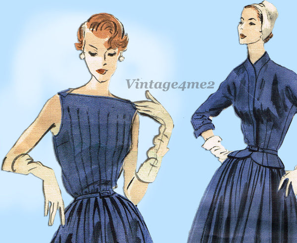 Vogue Couturier Design 737: 1950s Misses Dress Jacket 30B Vintage Sewing Pattern  - Vintage4me2