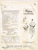 Vogue Couturier Design 737: 1950s Misses Dress Jacket 30B Vintage Sewing Pattern