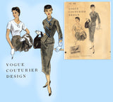 Vogue Couturier Design 808: 1950s Uncut Designer Suit 36B Vintage Sewing Pattern - Vintage4me2