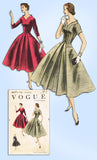 1950s Original Vintage Vogue Sewing Pattern 8671 Gorgeous Womens Dress ...