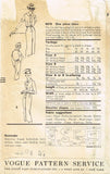 1950s Vintage Vogue Sewing Pattern 8878 Uncut Misses Shirtwaist Dress Size 32 B