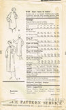 1950s Vintage Vogue Sewing Pattern 9149 Misses Swagger Coat 2 Lengths Sz 12 32B