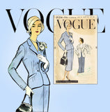 1950s Vintage Vogue Sewing Pattern 9194 Stunning Misses Slender Suit Sz 36 Bust