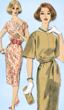 1960s Original Vintage Vogue Pattern 9950 Very Easy Misses Kimono Dress Sz 36 B