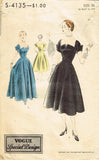 1950s Original VTG Vogue Special Design Pattern S-4135 Misses Evening Gown 38 B