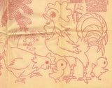 1940s Workbasket Embroidery Transfer #65 Uncut Rooster Pheasants Duck Motifs